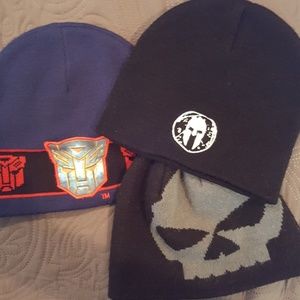 Bundle 3 boys snowcaps